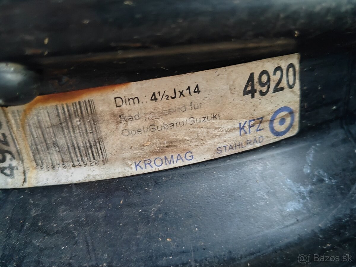 Plechové disky 4x100 R14 - 3