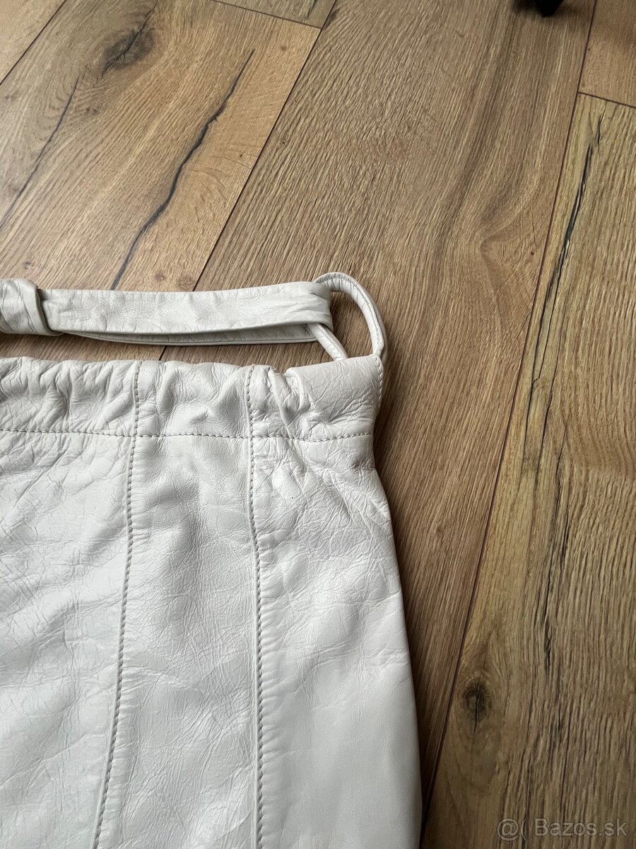 Biela kožená kabelka Trussardi - 3