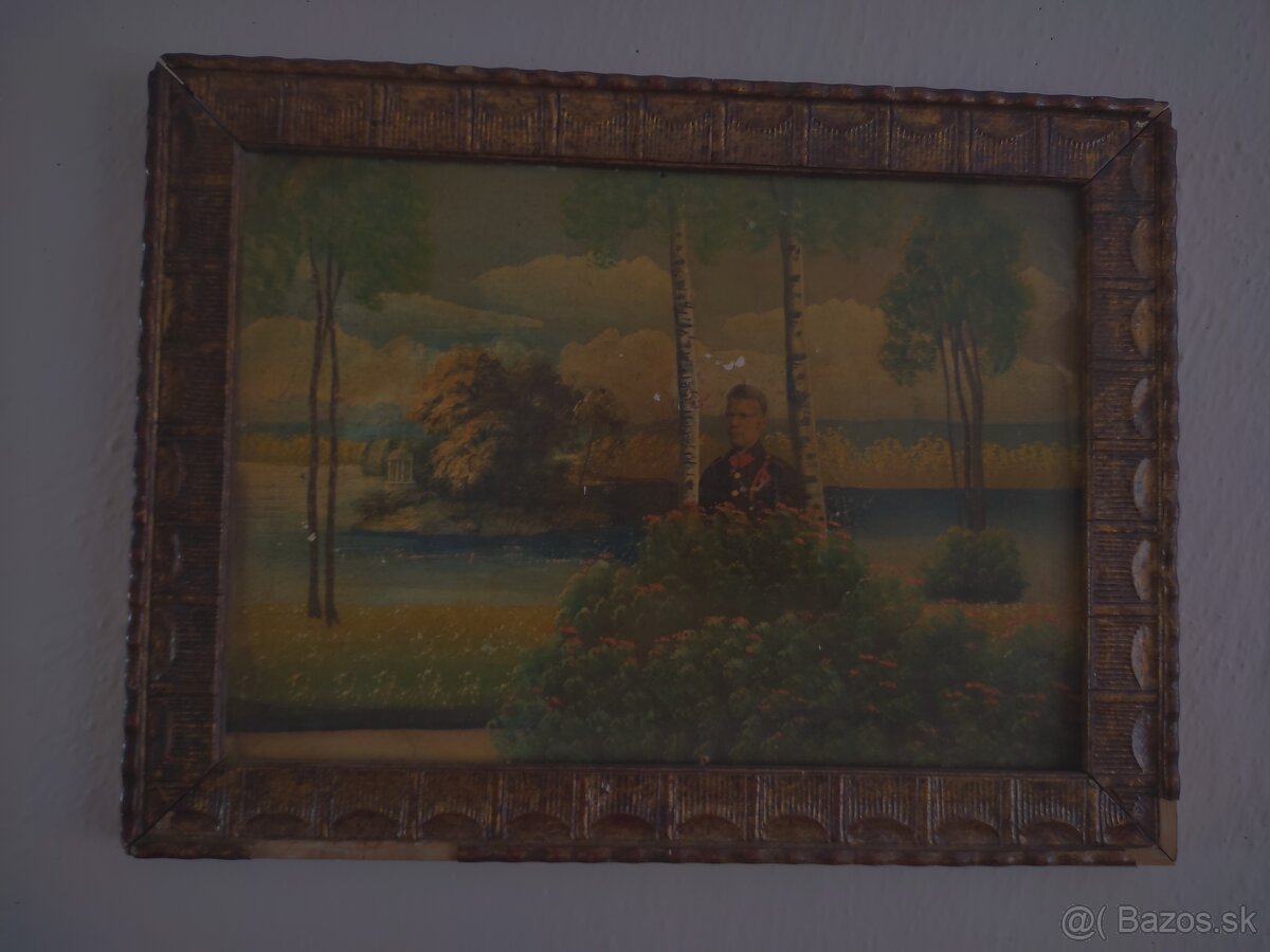 Predám starožitný obraz vojenský 1. svetová vojna - 3