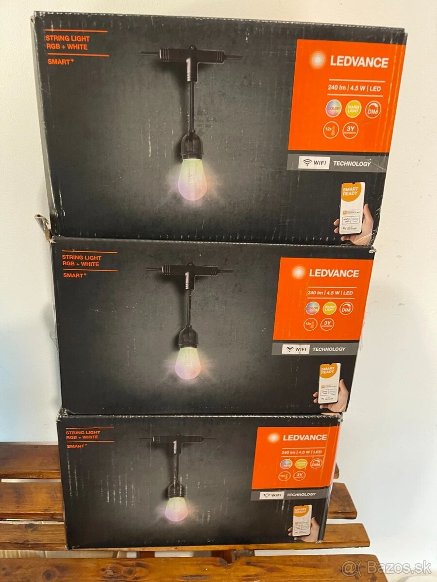 LEDVANCE String Light RGB + White - WiFi - 3 krabice - 3