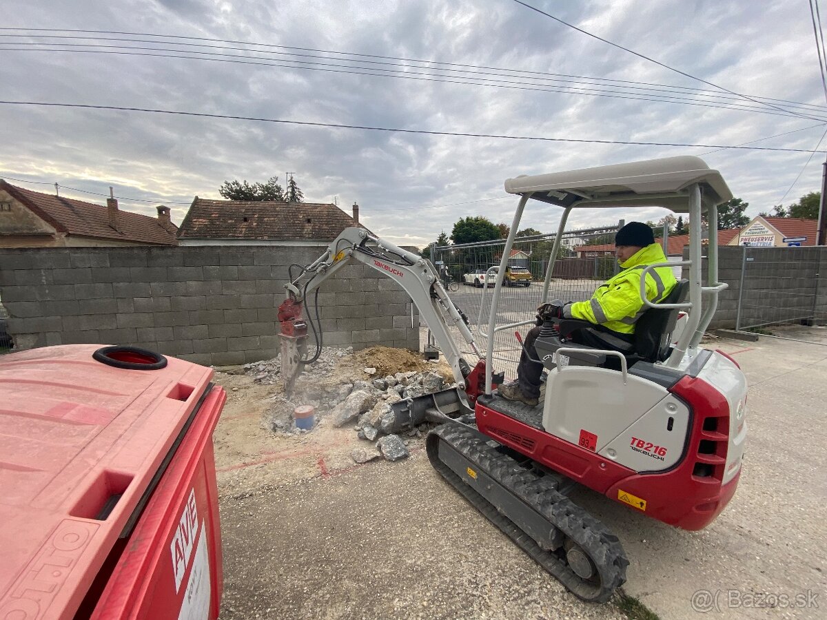 Minibager Zemne/Vykopove/Buracie/Demolacne prace - 3