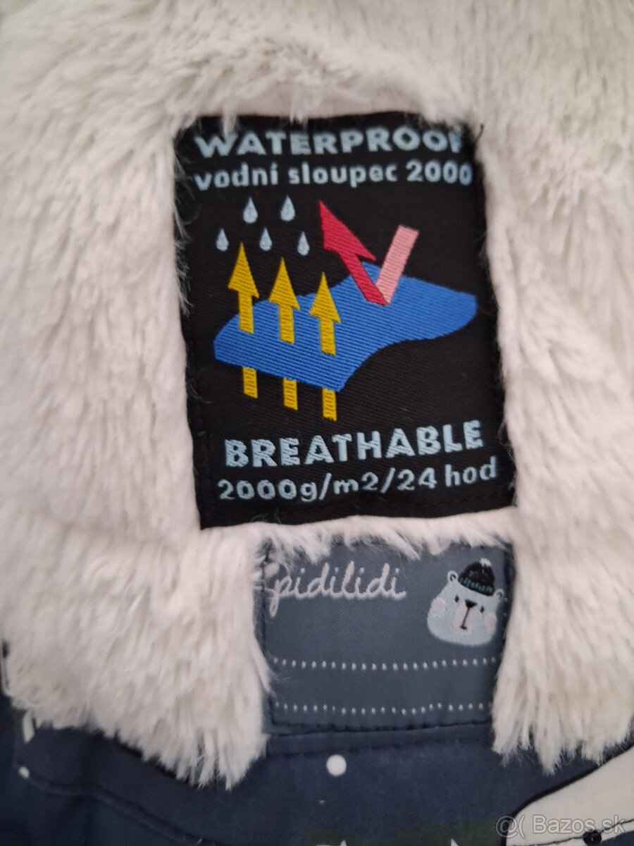 Chlapčenská Pidilidi zimná bunda modrá 92 - 3