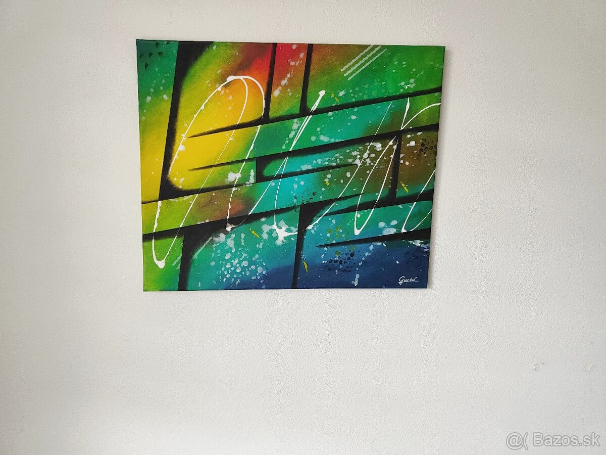 Ručne maľovaný obraz akryl - 3