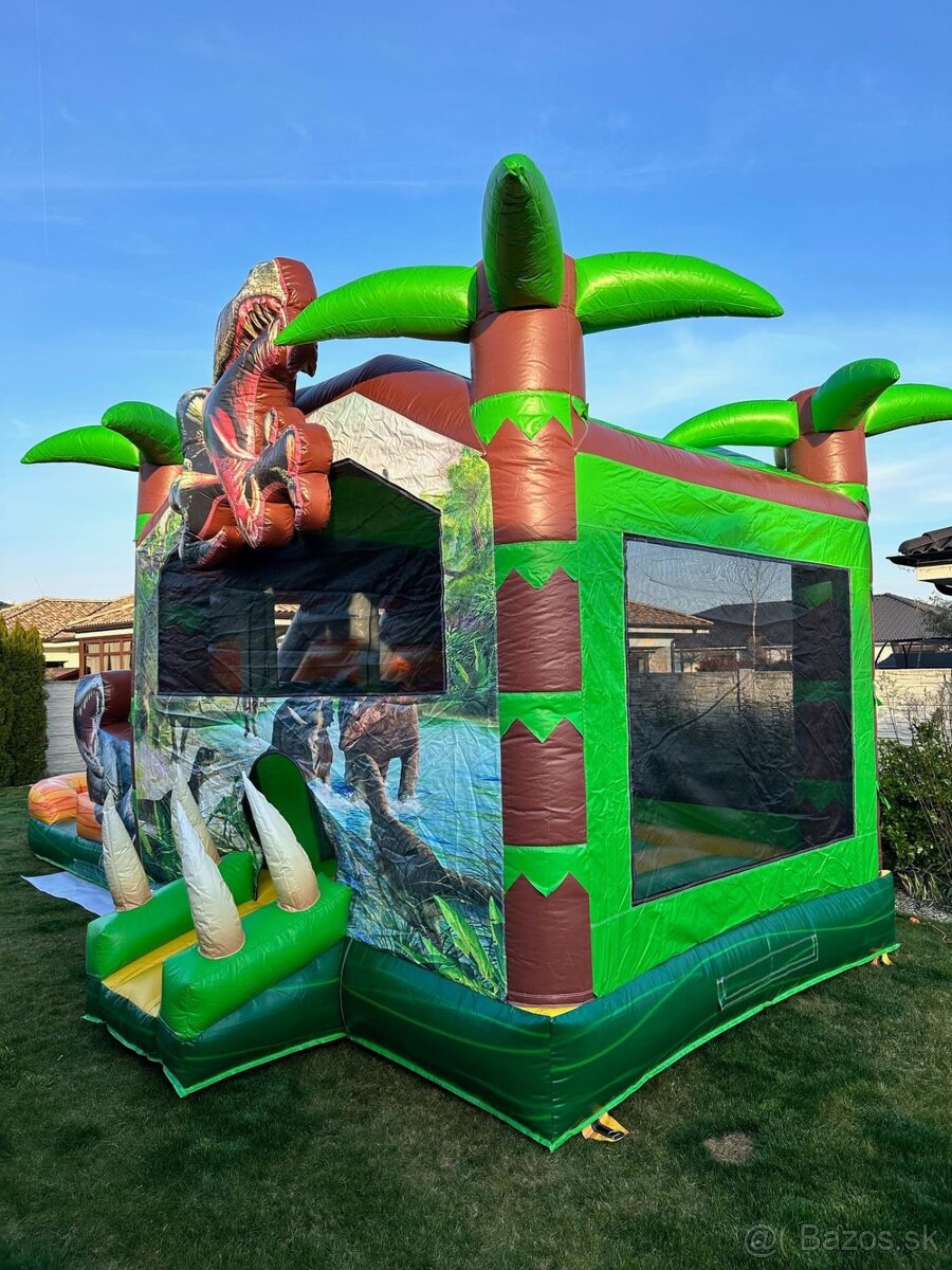Skákací hrad Dinosaurie combo 2v1 - 3
