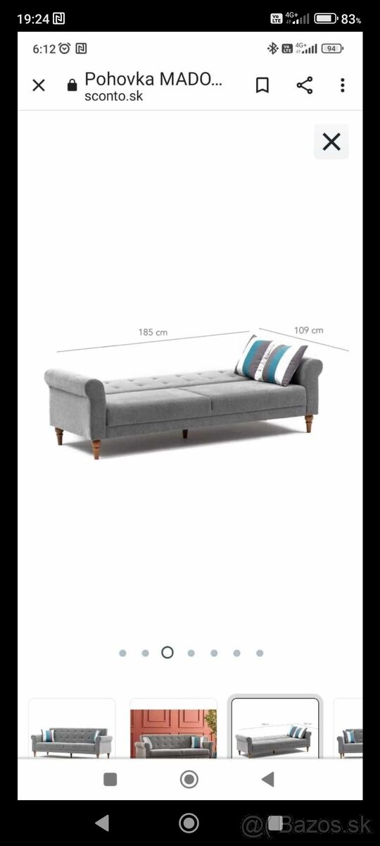 Pohovka Madonna grey - 3