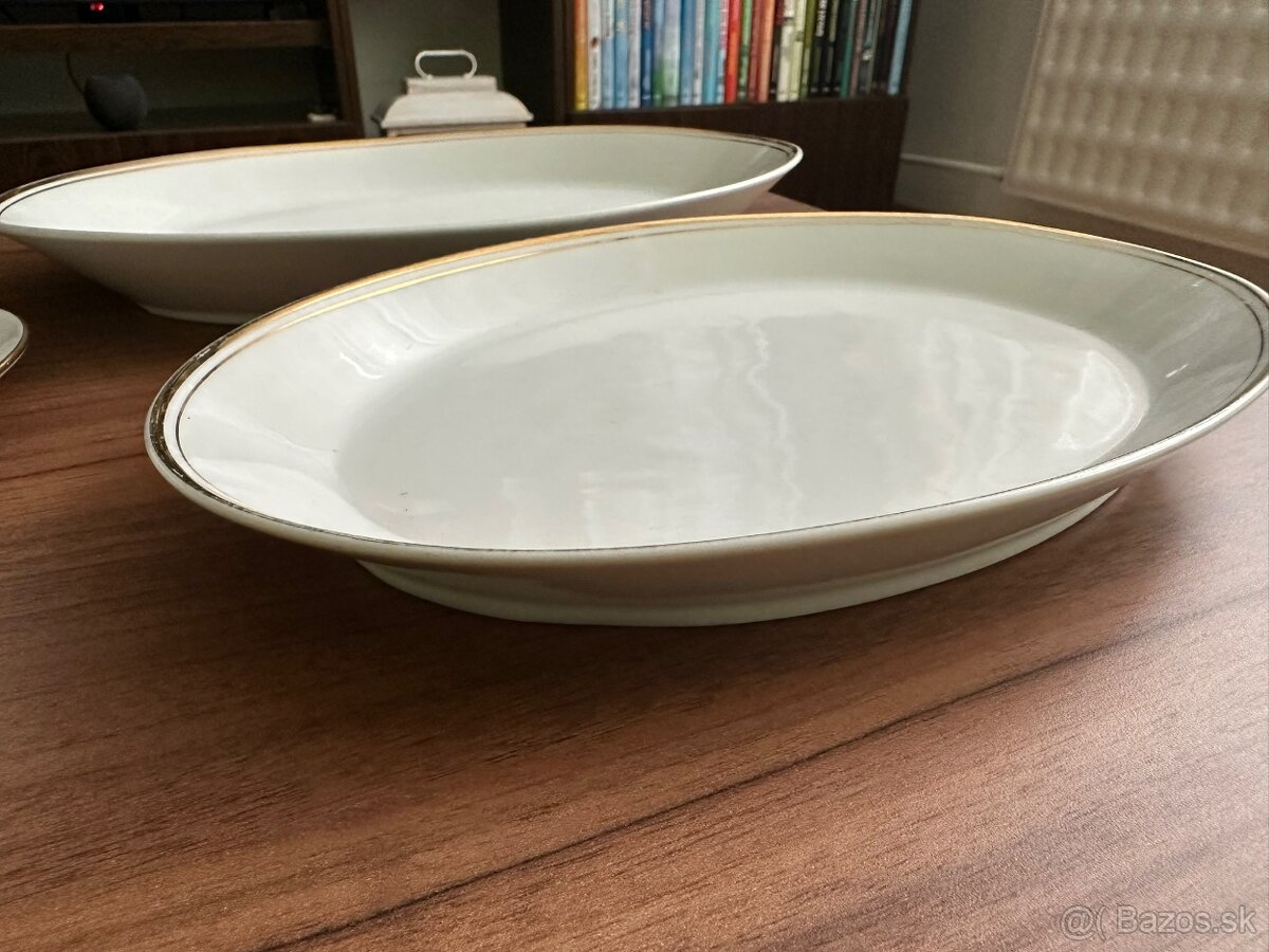 Sada omáčková misa a 2 taniere, TOP STAV - 3