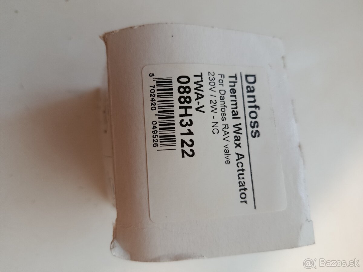 Termoelektrický servopohon Danfoss TWA-V, 088H3122 - 3