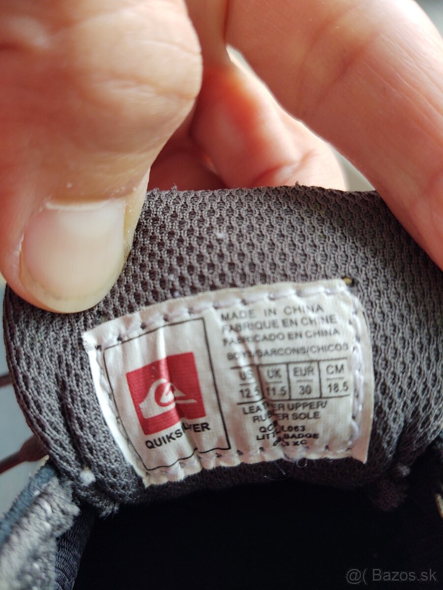 Predám kvalitné detské topánky Quiksilver - 3