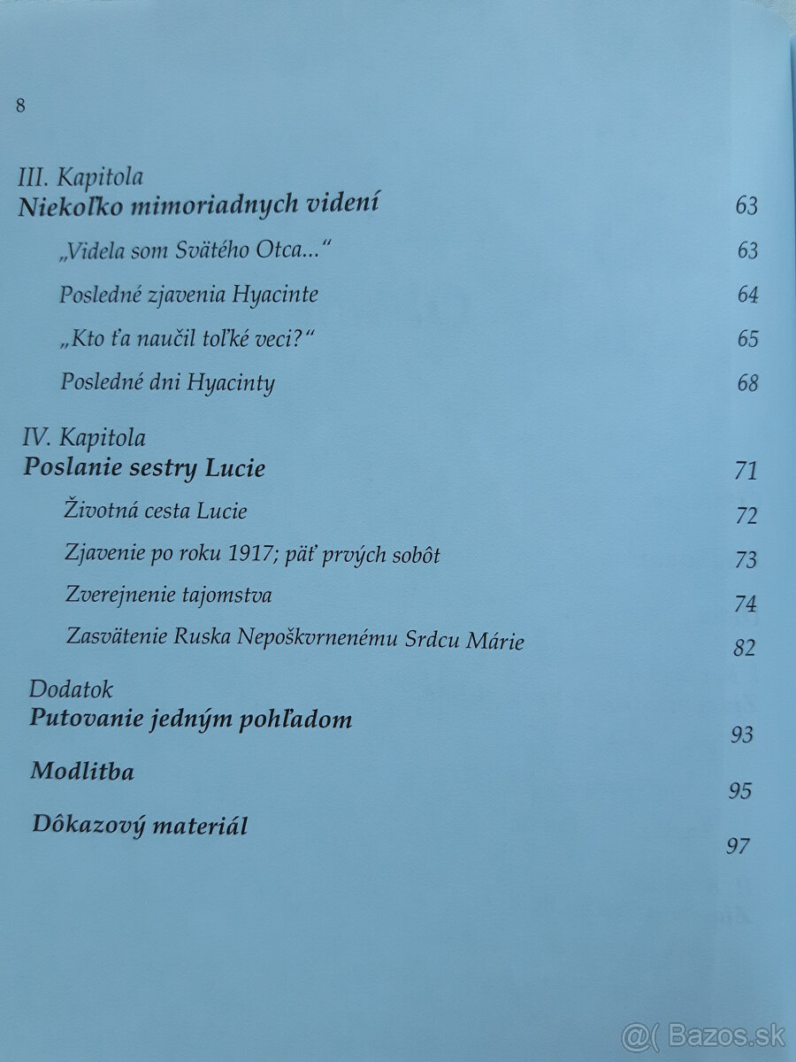 Fatima, Ahoj Ježiš, v Indii, Myšlenky, Teologický lexikon - 3