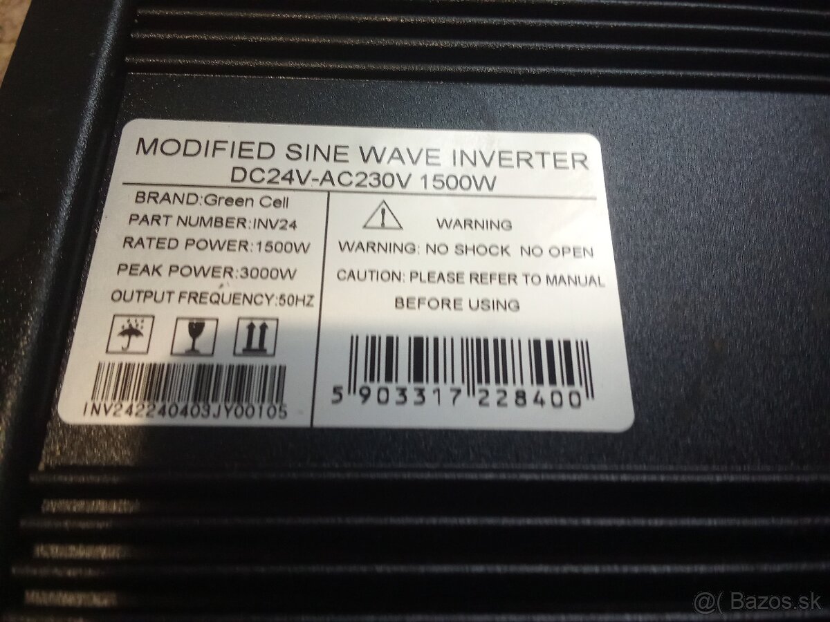 Menič napätia 24v220v1500w - 3