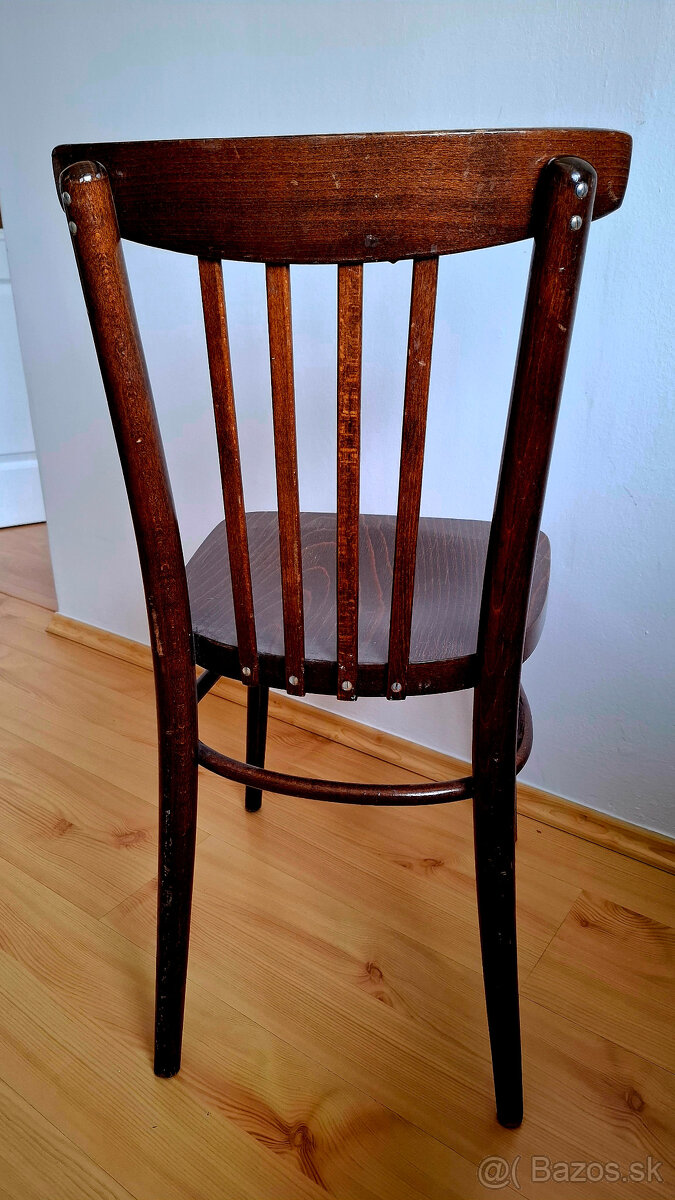 drevená retro stolička - 3