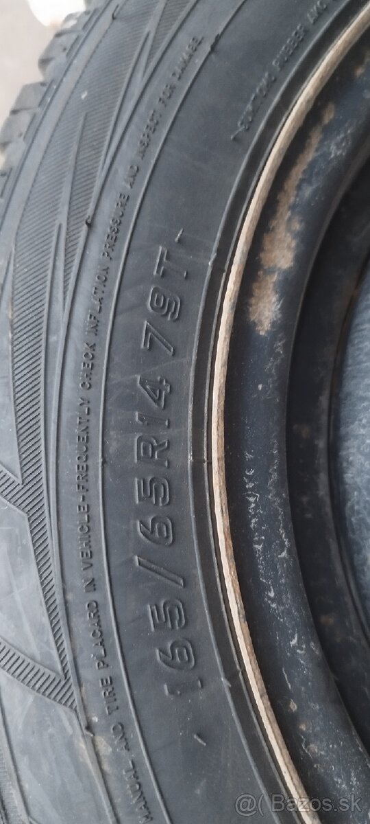 Plechové disky R14 4x100 + pneumatiky 165/65 R14 - 3