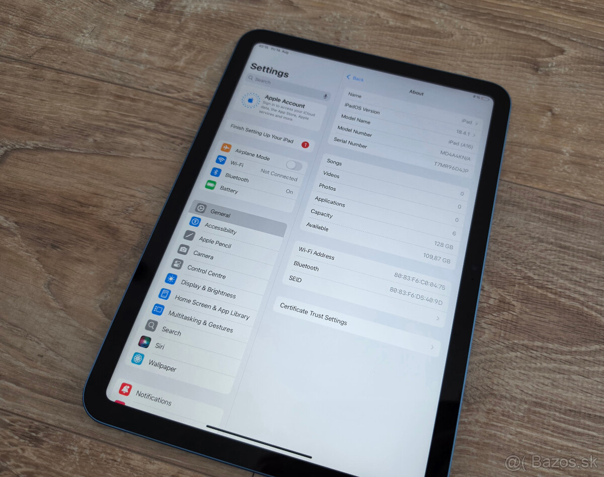 Apple iPad 11 128gb A16 modrý - 3