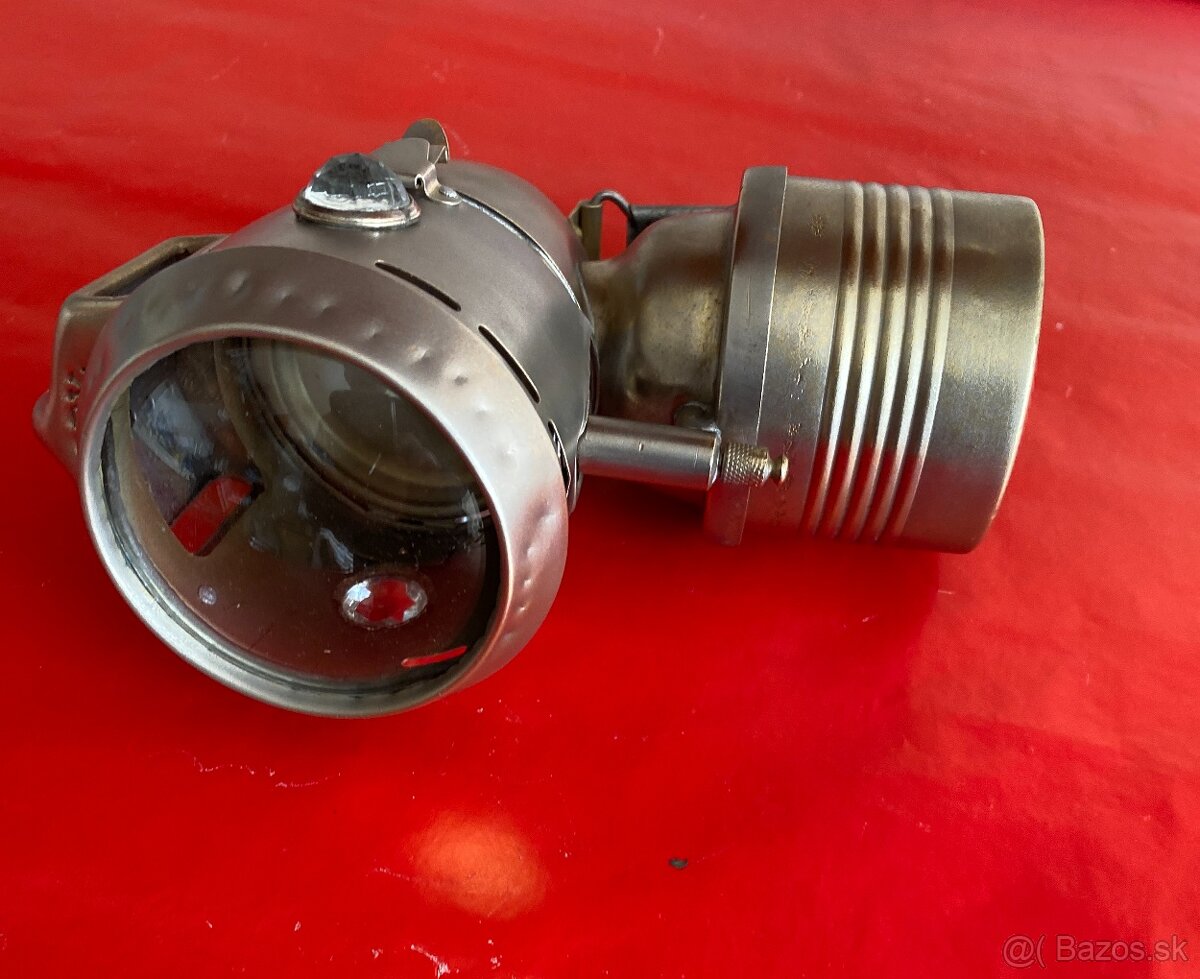 Karbidová lampa 2 na historický bicykel. - 3