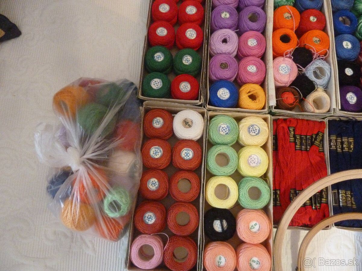 Bavlnky na vyšívanie, tesilan, kruhy - 3