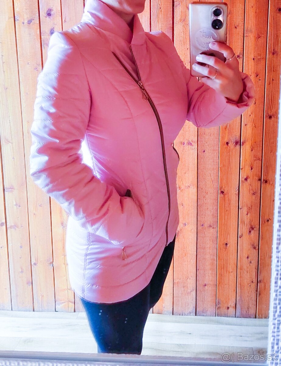 Ružová prechodná bunda - 3