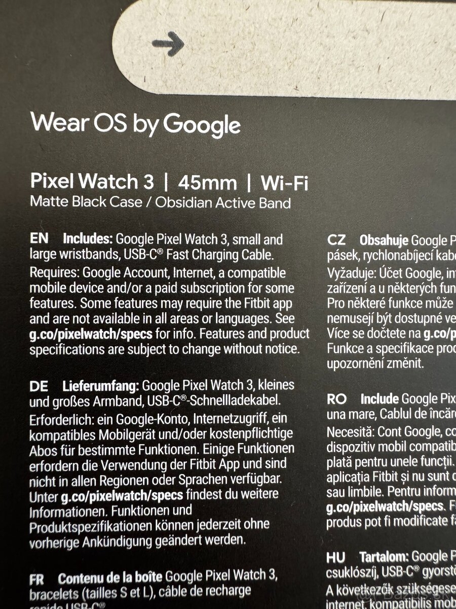 Predám Pixel Watch 3 45mm WIFI - 3