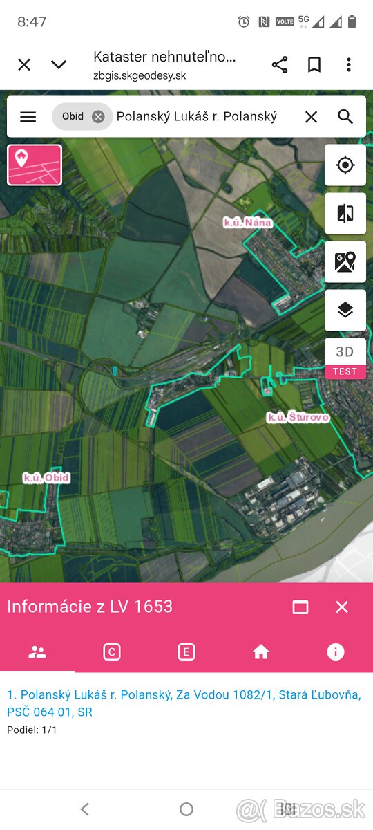 Orná pôda Sturovo 4211m2 - 3