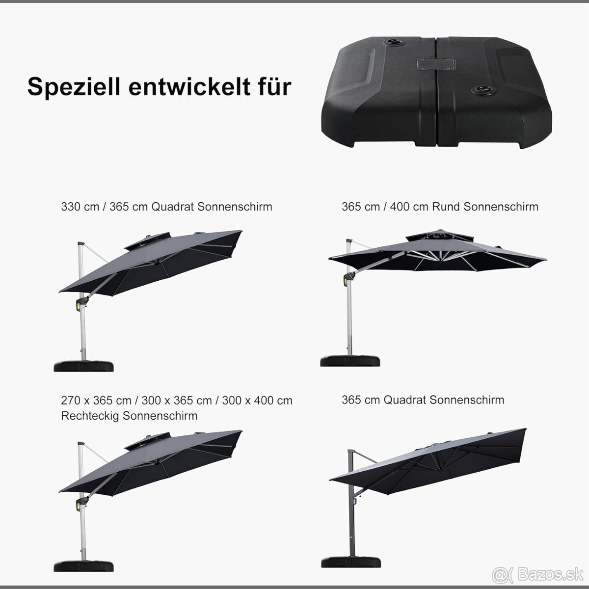 Stojan na slnečník "PURPLE LEAF" - 3