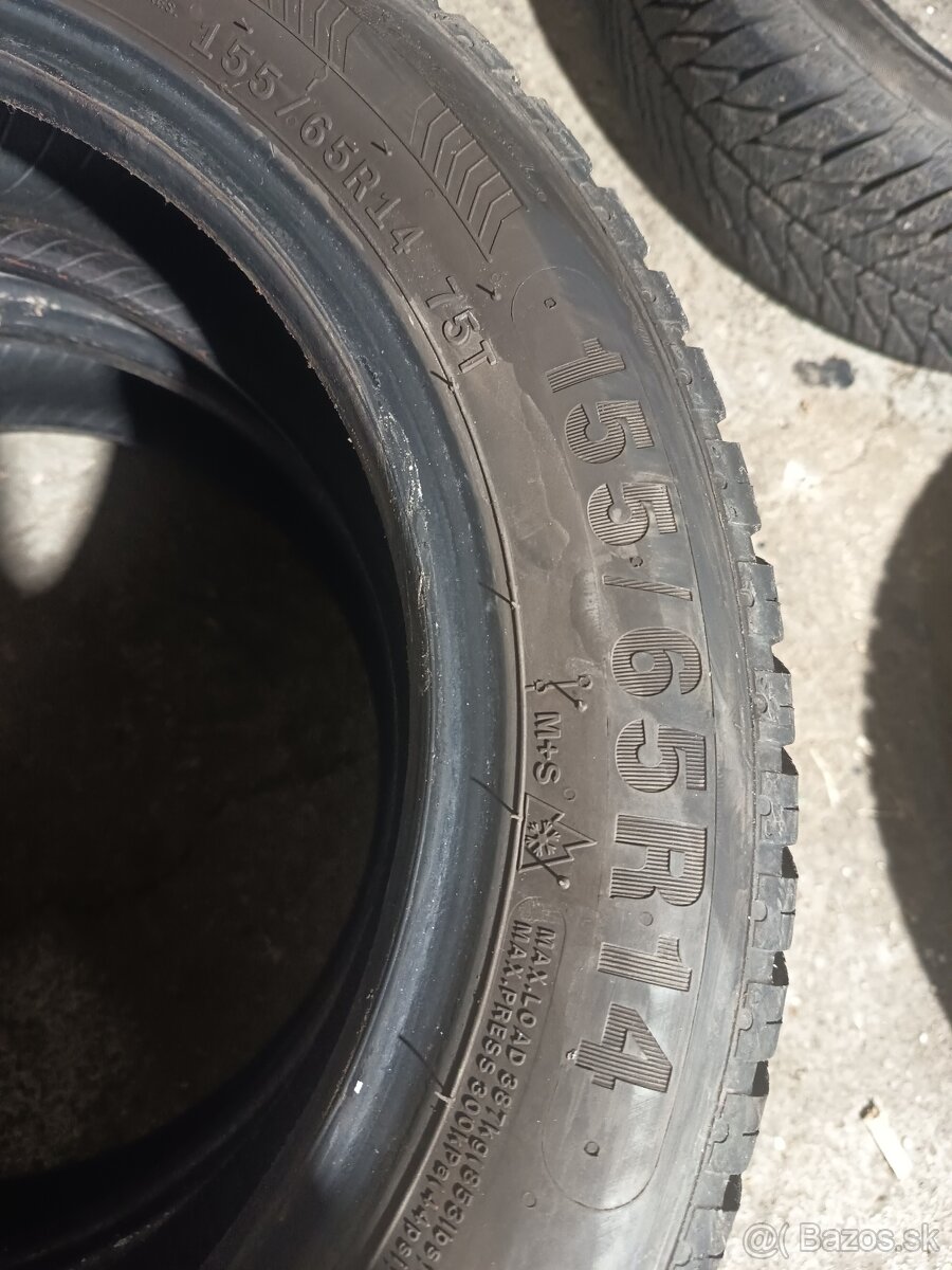 Predám zimne pneu 155/65 R14 - 3