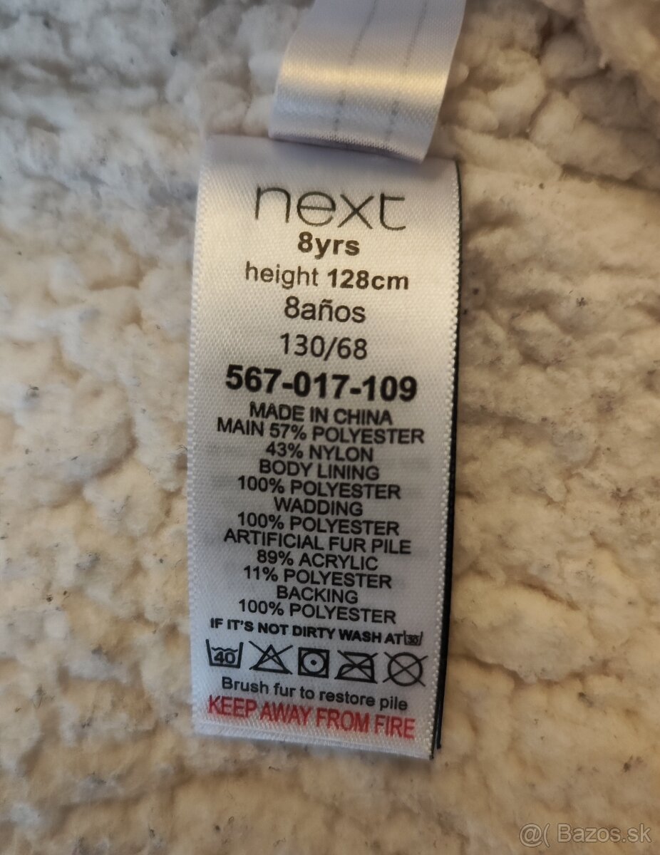 Dievčenská bunda NEXT v.128 - 3