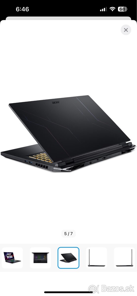 Herný notbook Acer Nitro 5 Black (AN517-55-91FA) - 3