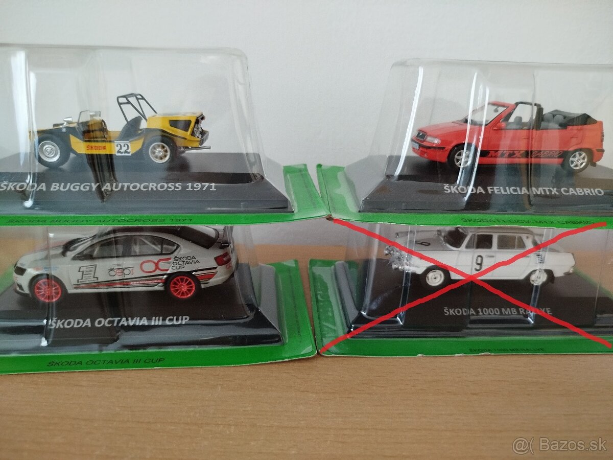 Predám modely škoda 1:43. cena za kus. - 3