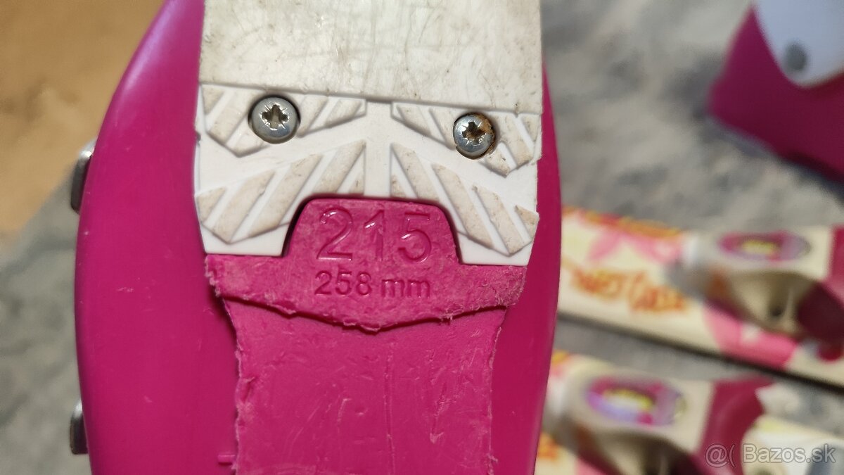 Lyže rossignol 93 cm, lyžiarky lange 215 mm - 3