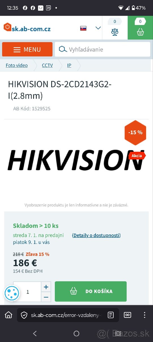 Hikvision DS-2CD2143G2-I 2.8mm + podstavec - 3