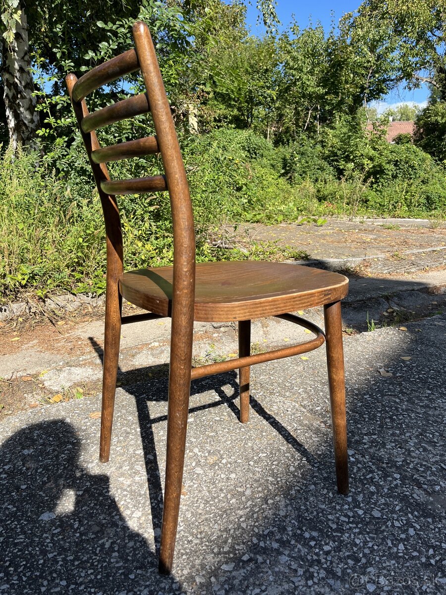 13ks Drevené Retro Vintage Stoličky - 3