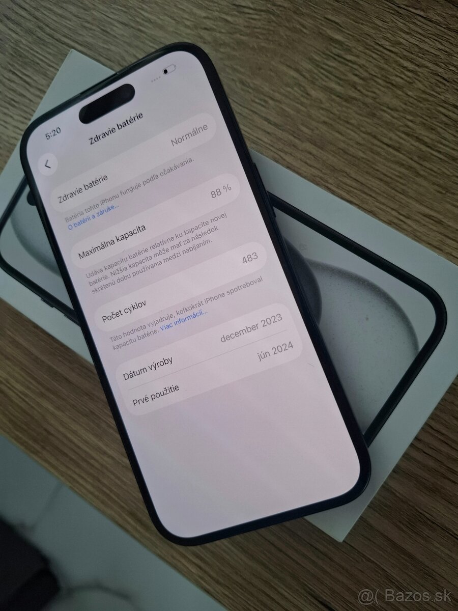 Iphone 15 Black 128GB ako nový - 3