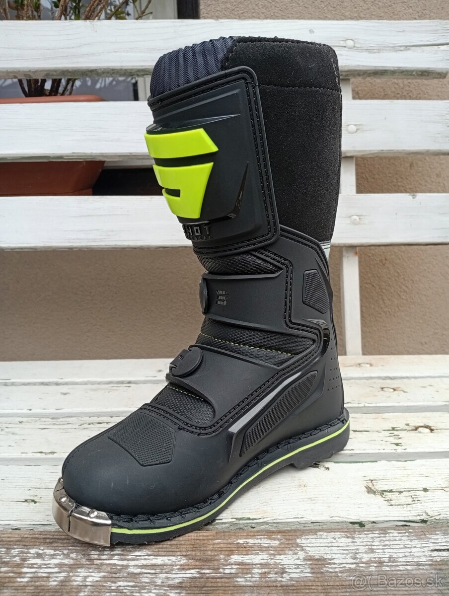 Detské čižmy topánky SHOT camoflage sivé - 3