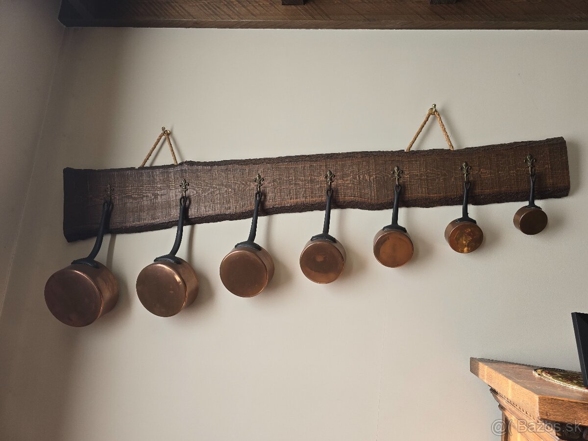 Medene panvicky + vešiak - 3