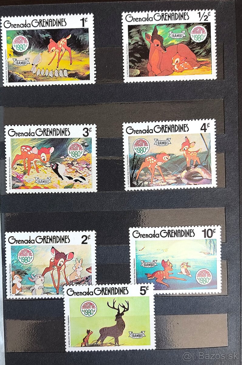 Poštové známky + album - 3