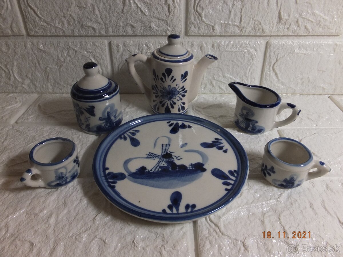 Holandský porcelán, pěkná souprava. - 3