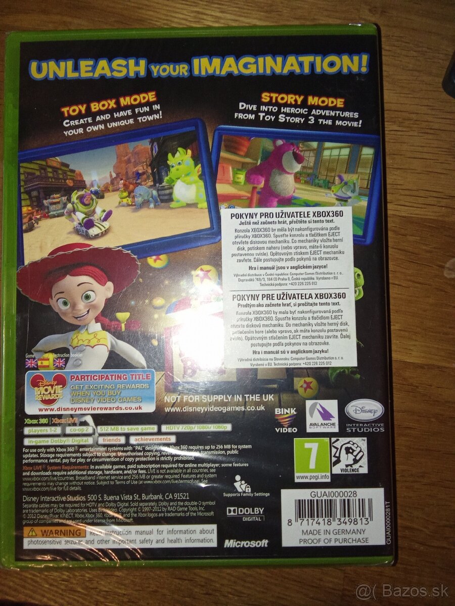 Toy Story 3 (Xbox 360 / Xbox One / Series X) ZABALENÁ - 3