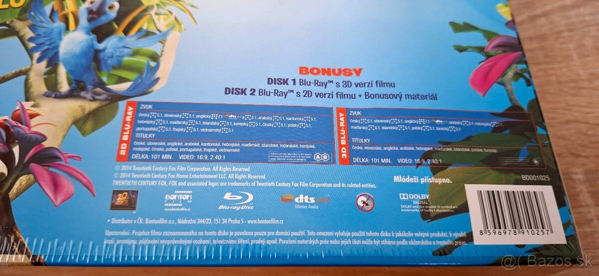 Blu-ray Rio 2 Limitovaná edícia s plyšákom BLU - 3