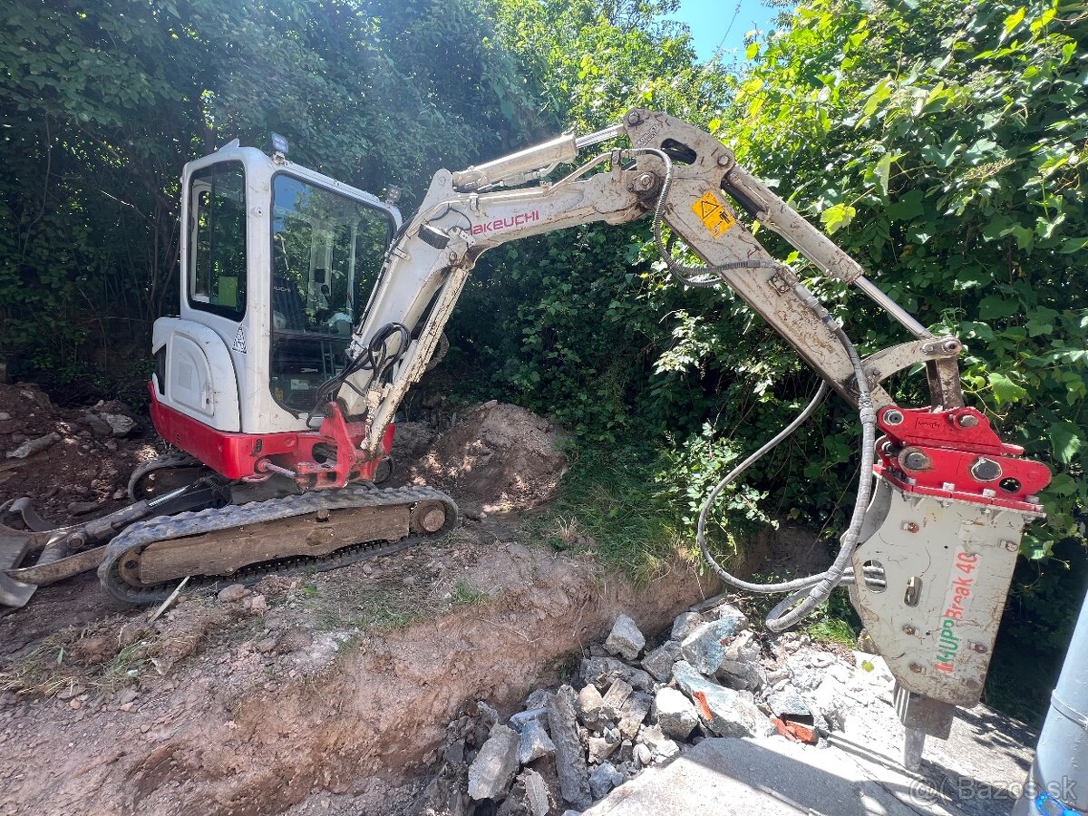 Zemne a vykopove prace pasovym minibagrom - 3