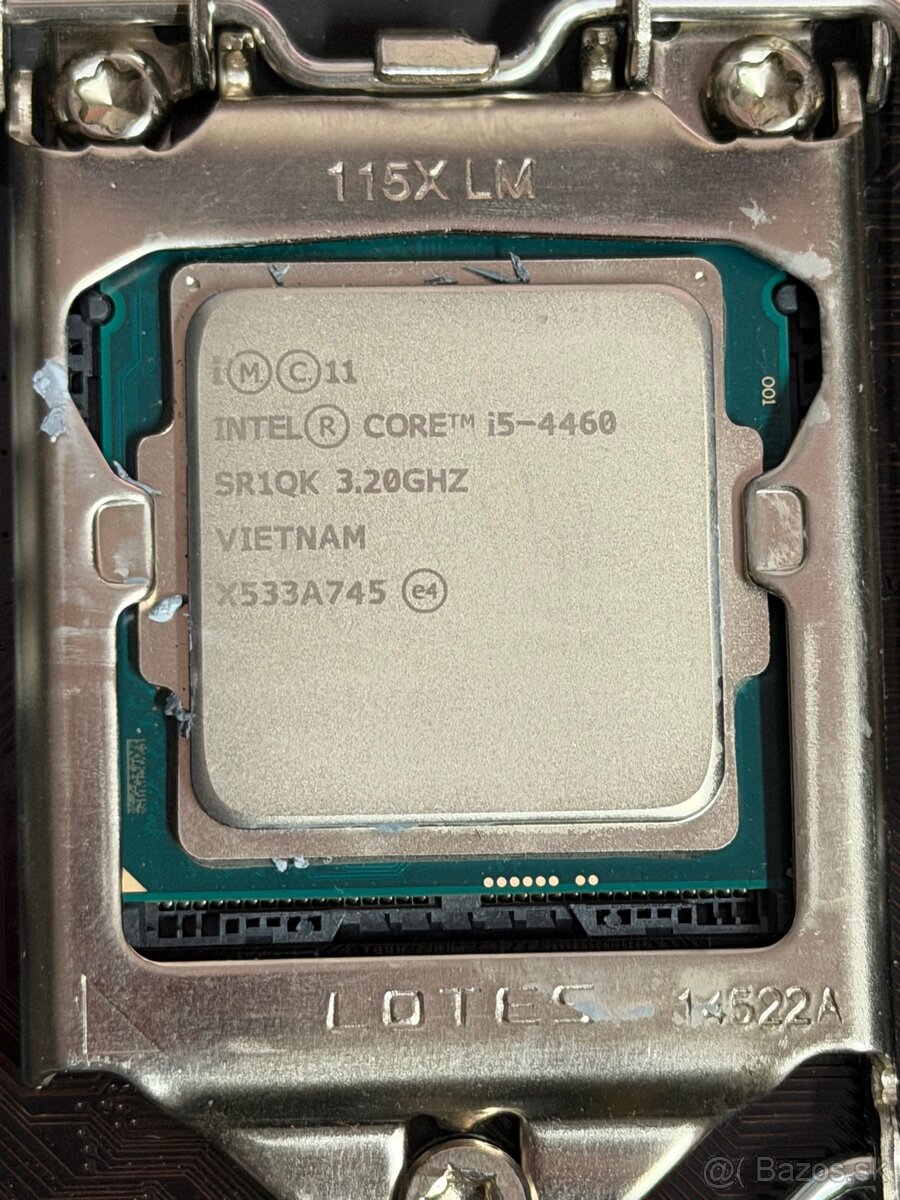 🟢 Predám základnú dosku + Intel Core i5-4460 + I/O shield - 3