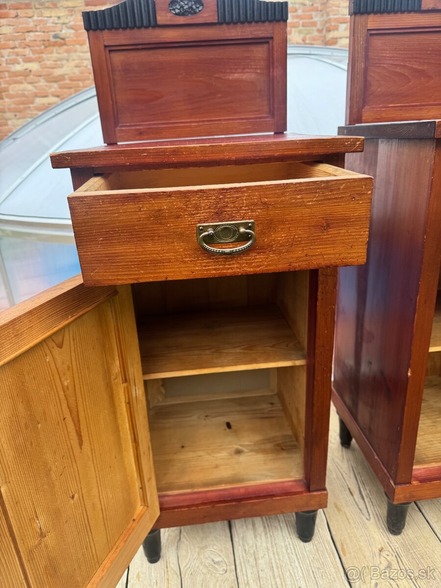 staré nočné stoliky 2ks - 3