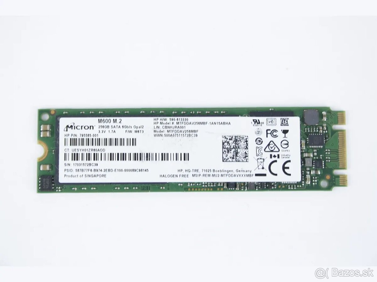 256GB M.2 SATA SSD - 3