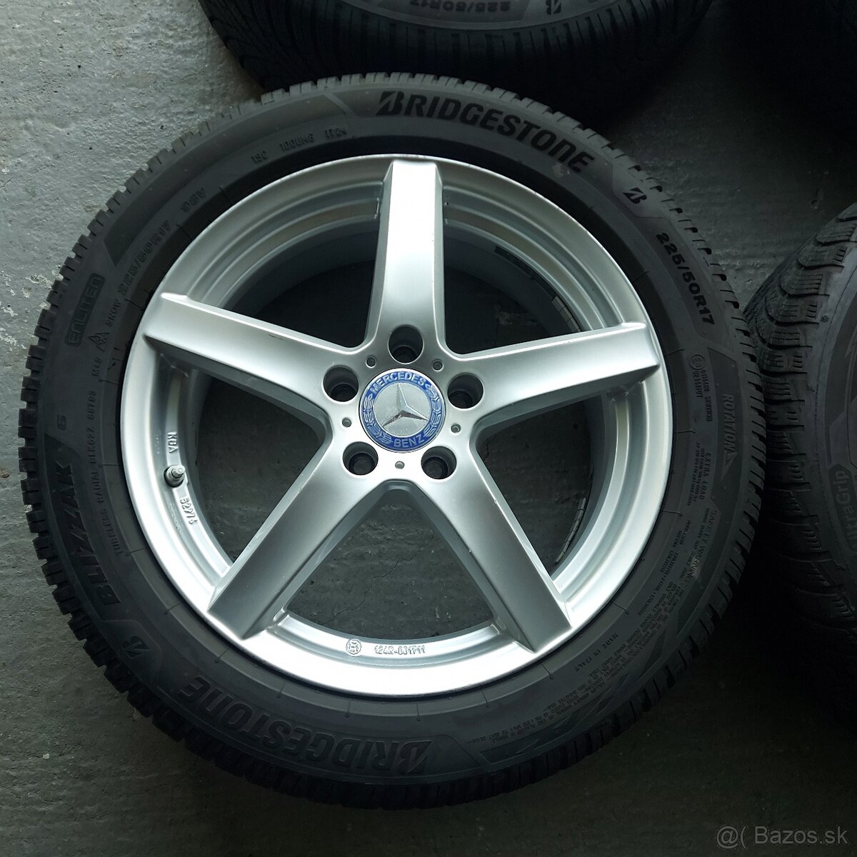 17"Elektróny Dezent 5x112 Mercedes C Class zimné - 3