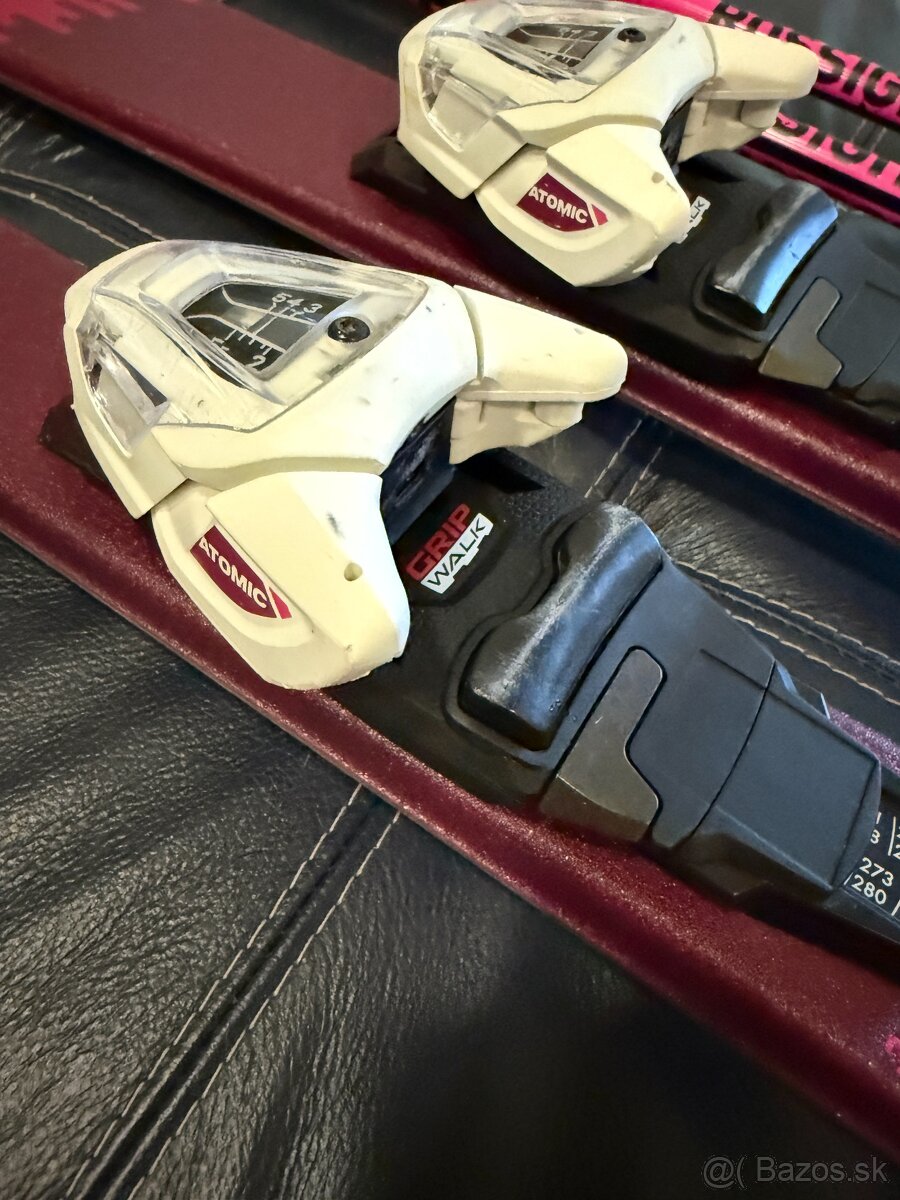 Predám dievčenské lyže Atomic Vantage 140cm s viazaním - 3