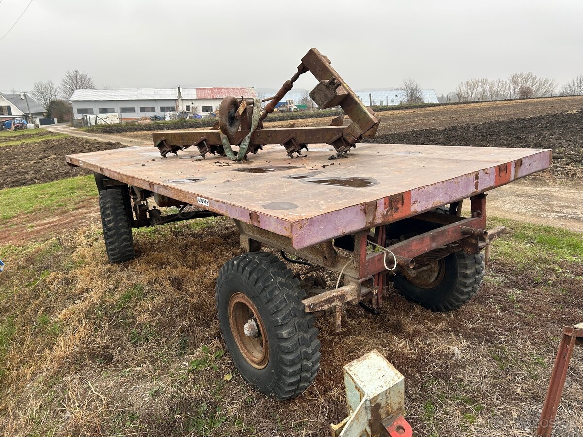 Predám vlečku 7/8t a podmietací pluh - 3