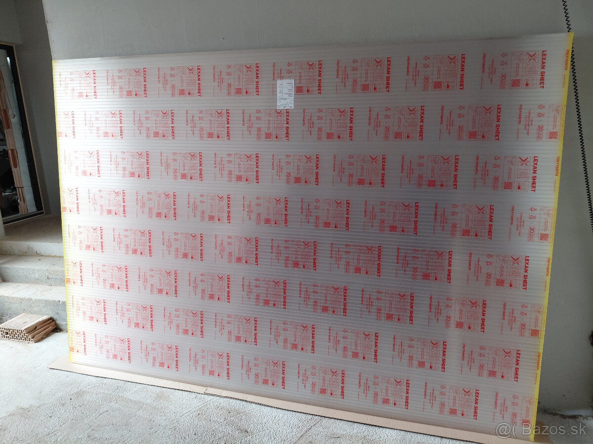 Lexan 3x2,1m čiri, 16mm - 3