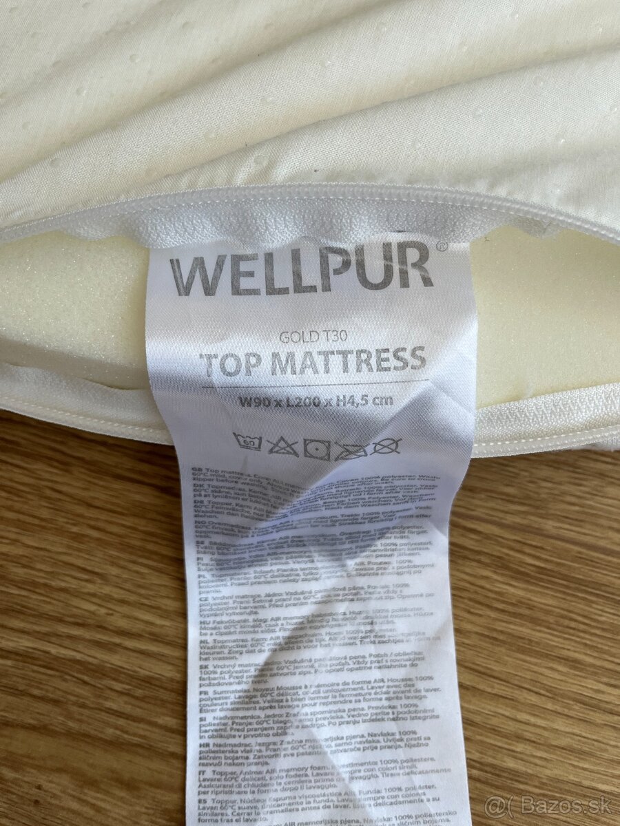Vrchný matrac / topper JYSK WELLPUR - 3