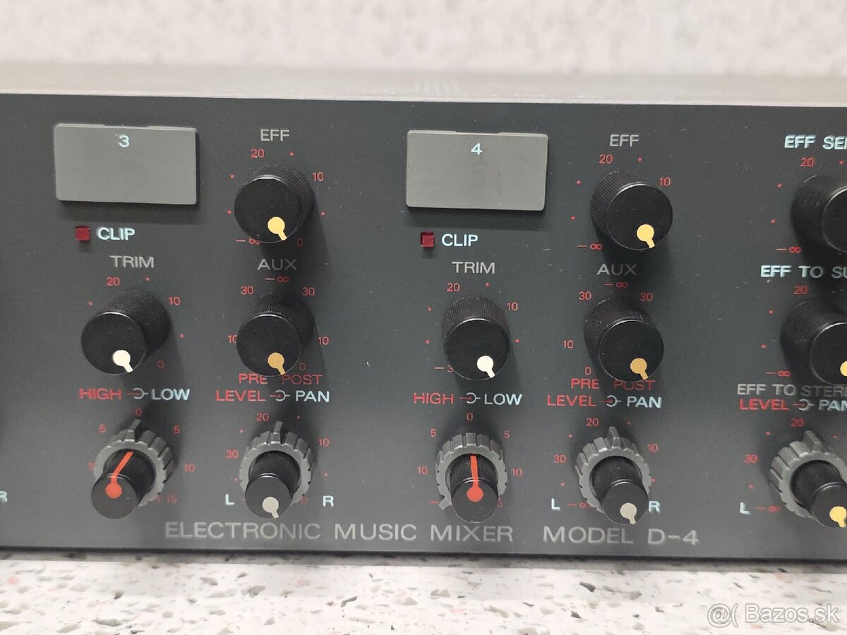 ELECTRONIC MUSIC MIXER TOA MODEL D-4 》 hudobný mixážny pult - 3
