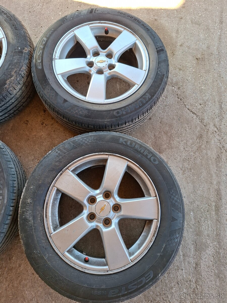 Letná sada kolies Chevrolet R16 5x115 - 3