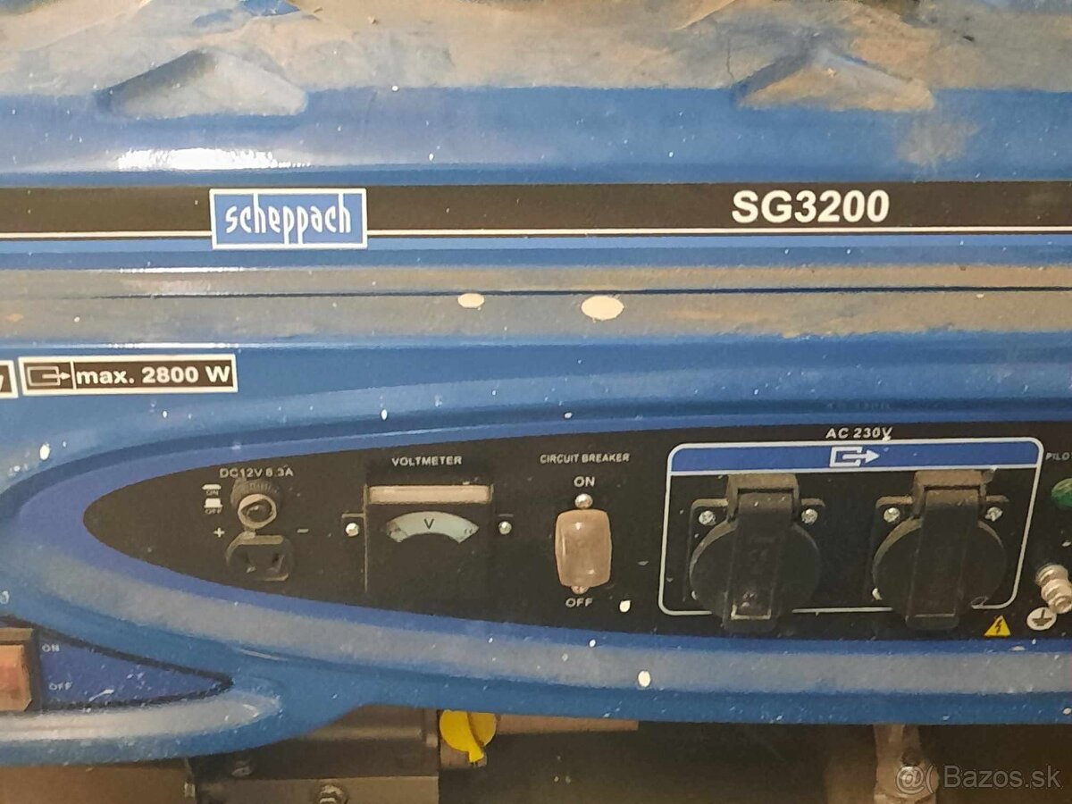 predám Elektrocentrálu Scheppach SG3200 - 3