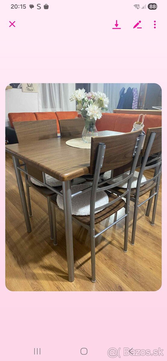 Jedálenský stôl a stoličky - 3